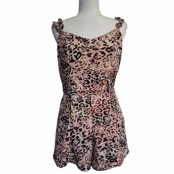 Wild honey animal print romper - Picture 1 of 9